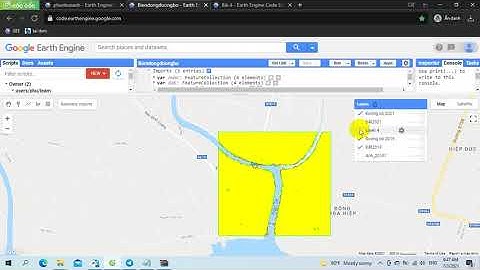Tính biến động đường bờ trên GEE