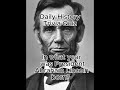 Daily History Trivia Quiz - What year was President Abraham Lincoln born?