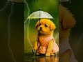 Poor Puppy with umbrella #puppy #dog #aivideo #aishorts #viralvideo #emotional #usa #uk #reelsvideo