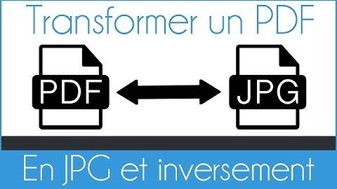 Comment convertir une image en PDF et vice versa (sans logiciel)
