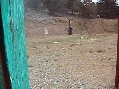 having fun at the Salida Colorado gun range with the .45 AR.