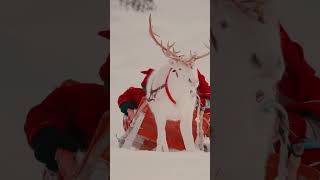 Santa Claus & Kilvo elf in trouble with reindeer 🦌 🎅😂 in Lapland #shorts #Christmas #santaclaus