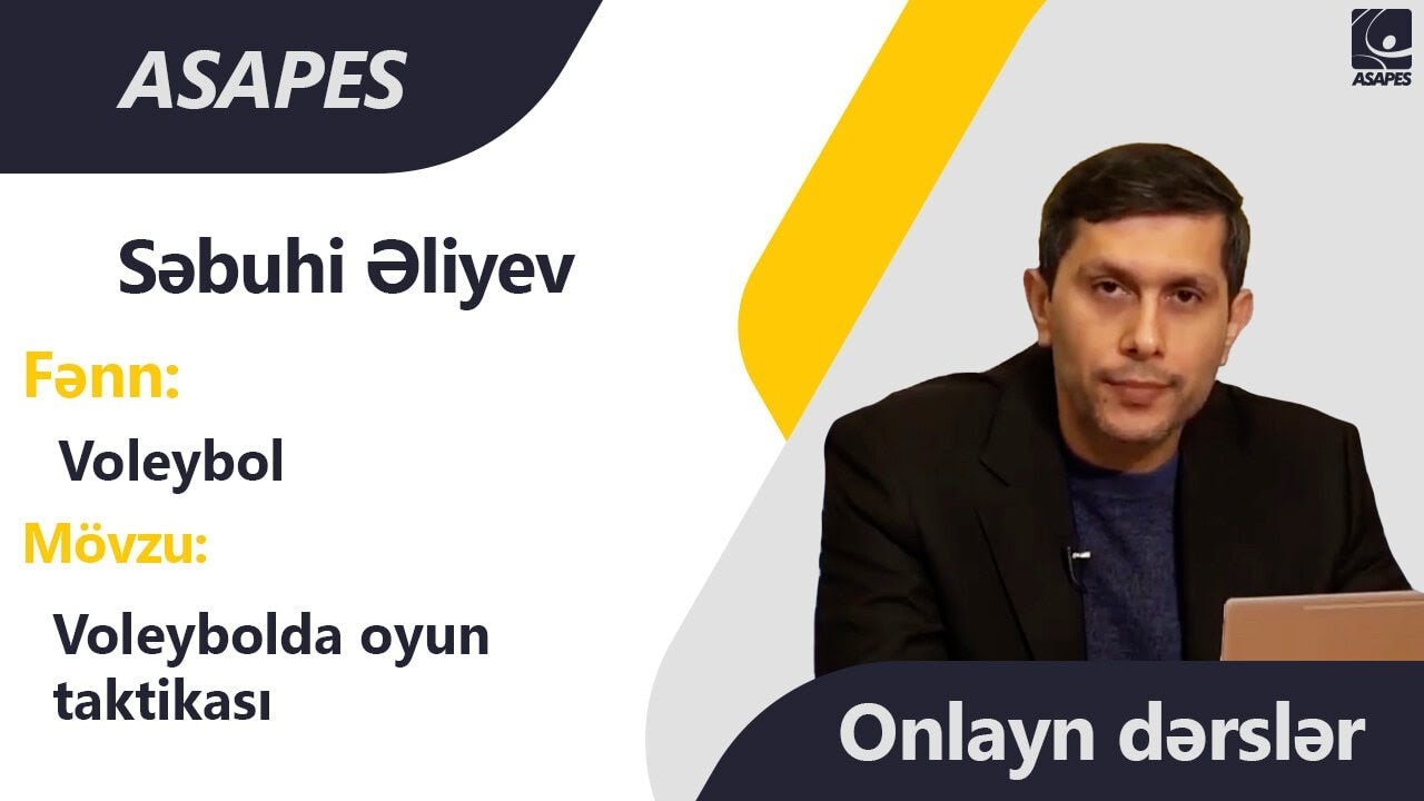 ONLAYN DƏRSLƏR | Voleybol - Voleybolda oyun taktikası