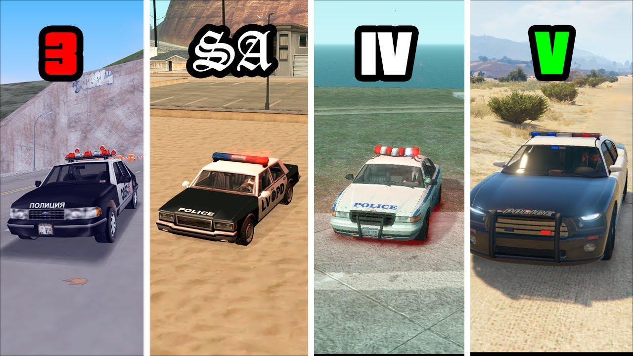 How to get all Cop Cars in GTA Games? (All Locations)
