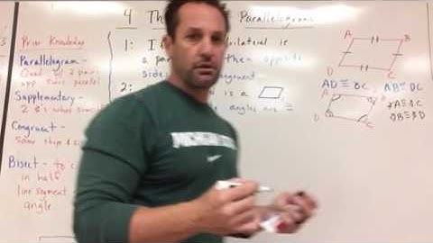 4 Theorems of Parallelograms