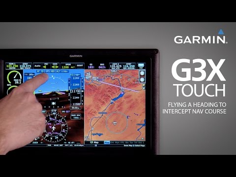 G3X Touch: Flying a Heading to Intercept NAV Course