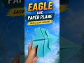 How to make a eagle like shape paper plane #craft #papercraft