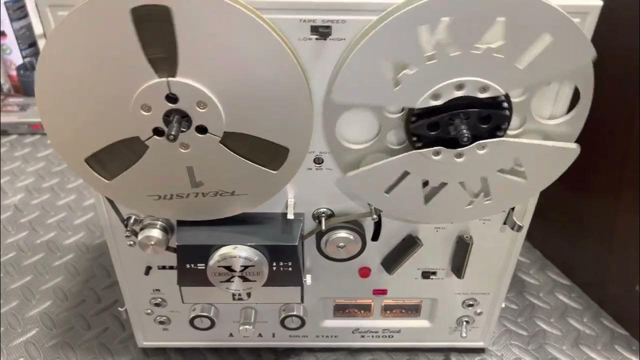 Akai x150d reel to reel demo YouTube