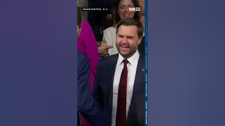 Vice President JD Vance arrives for Trump's speech to Congress