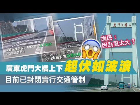 异常？ 江泽民亲笔题名的虎门大桥波浪式摇晃 司机惊魂(图/3视频)