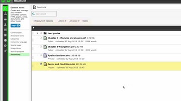 Zenario CMS: Document management quick-start guide