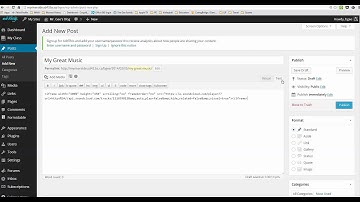 Edublogs - How to Embed Music Files