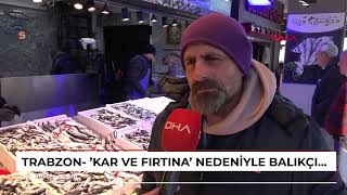 Trabzon - Kar Ve Fırtına Nedeniyle Balıkçılar Ava Çıkamadı, Tezgahlarda Çeşitlilik Azaldı