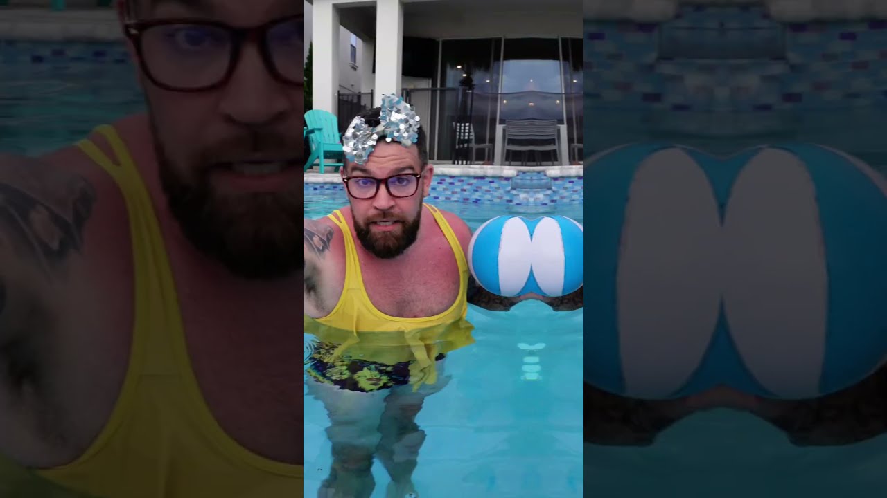 Sister Bosses Brother On Vacation Pool Day Drama 