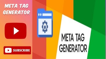 Meta Tag Generator - Best 👨‍💻 online tool to generate your meta tags