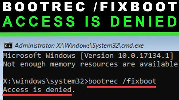 Acces is denied | Bootrec fixboot error FIX