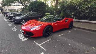 Supercars London - Red ferrari July 2020