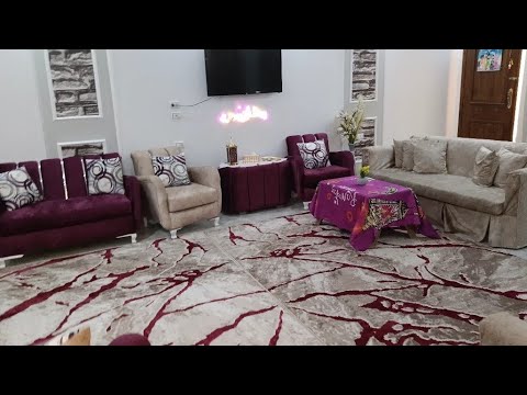 اخيرا فرشت الجديد قبل رمضان 🌟جوله في شقتي بعد فرش رمضان المبارك