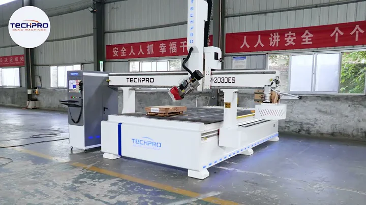 TechPro 4 Axis Swing Head ATC CNC Router Machine Process Wooden Door (TPM2030ES)