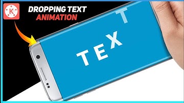 Dropping Text Animation in Mobile | kinemaster tutorial | Falling Text.