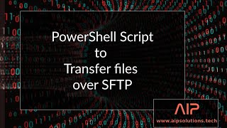 Windows PowerShell Script to transfer files to SFTP Server
