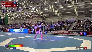 323 QF M-80kg 🔵 ELSHARABATY Saleh JOR vs 🔴 NAMGOONG Hwan KOR I Manchester 2022 World Taekwondo GP