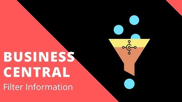 Business Central - FIlter Information