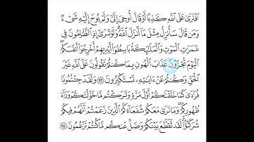 006 سورة الانعام الصفحة 139 و 140  Surah Al Anaam page139 & 140