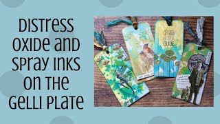 Distress Oxide and Spray Inks on the Gelli® Plate