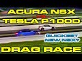 Honda NSX enfrenta Tesla P100D em drag race e "ganha"