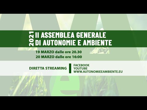 II Assemblea Generale Autonomie e Ambiente