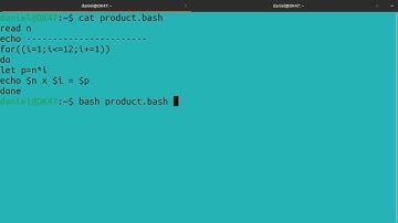 MULTIPLICATION TABLE - bash script