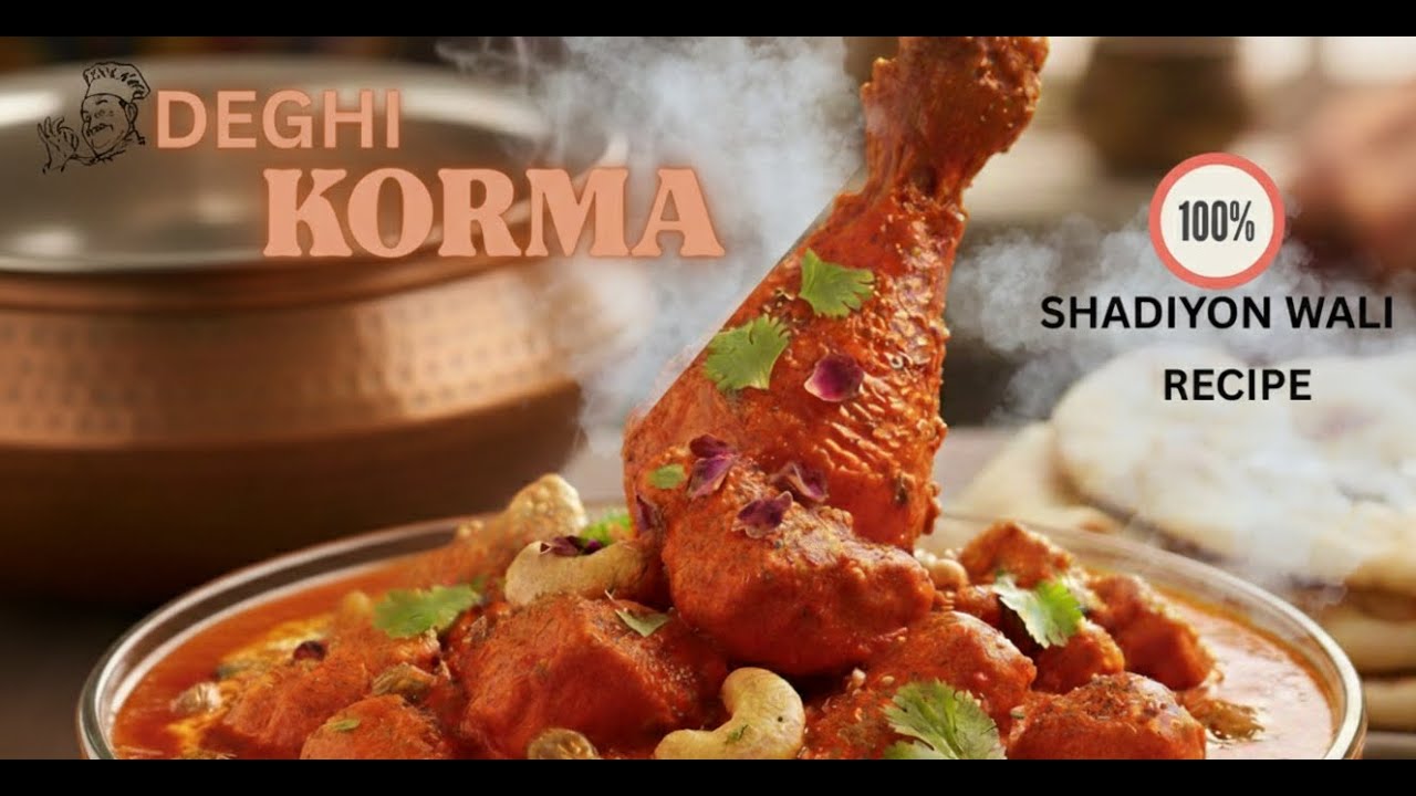 Without packet masala Shadiyon Wala Deghi Chicken Korma wohi Wala Asal Zaiqa! 🍗🔥