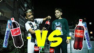 Cocacola Vs Le Cola Kolalara Mentos Attik Hangi̇si̇ Patladi ??