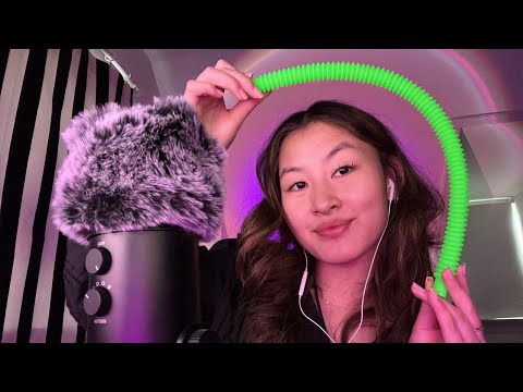 ASMR: GREEN TUBE! (Tapping, scratching, gentle whispering.)