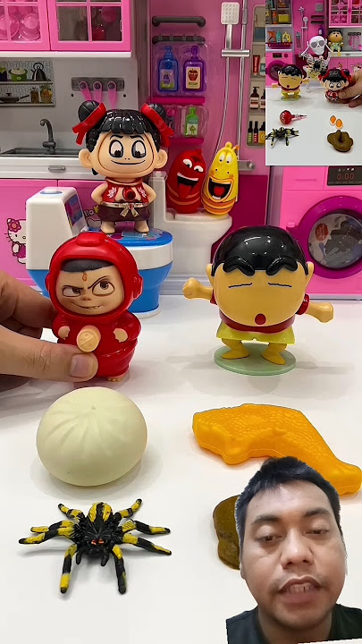 NEZHA FINISHED ALL HER FOOD #shorts #funny #toys #fypシ