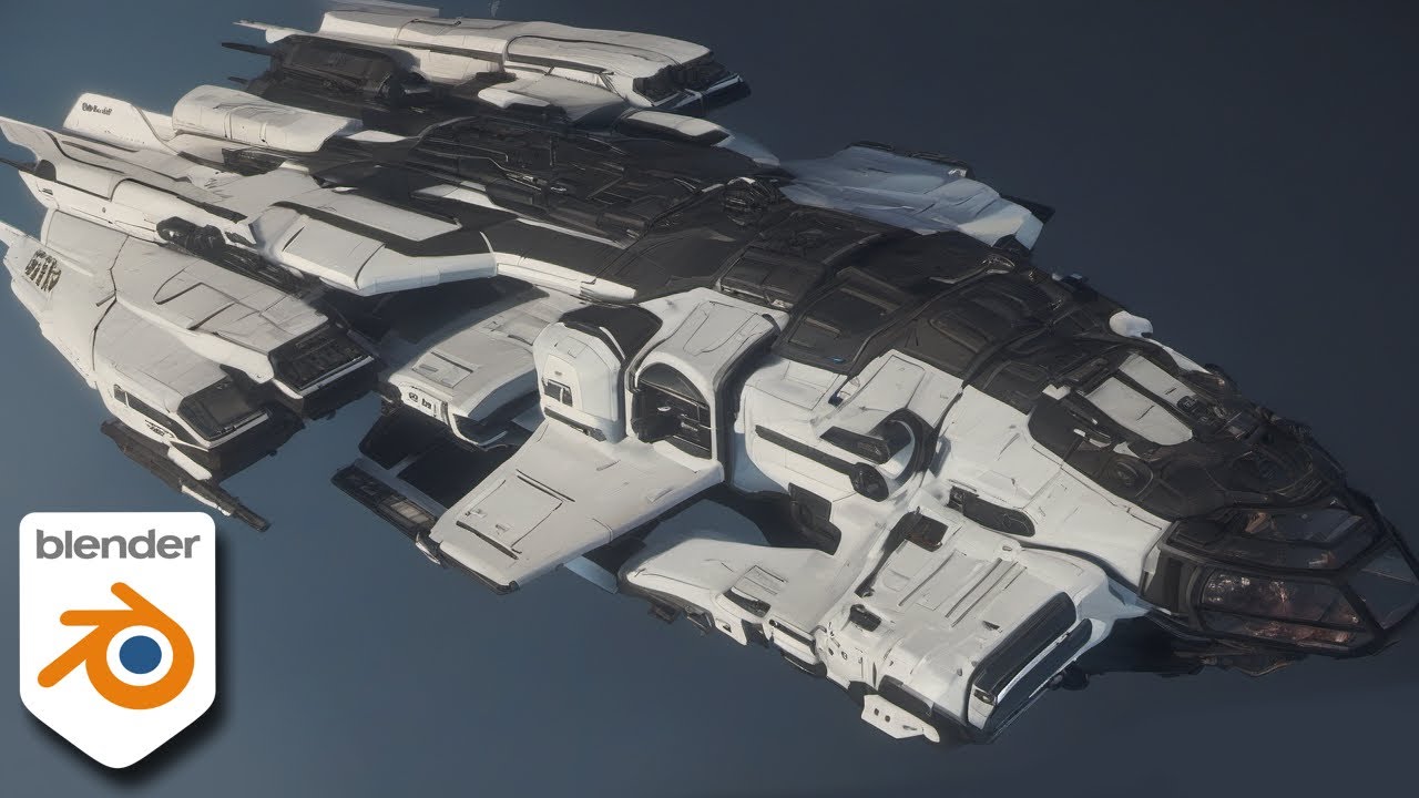 Making a Scifi Ship in Blender Live tutorial - YouTube
