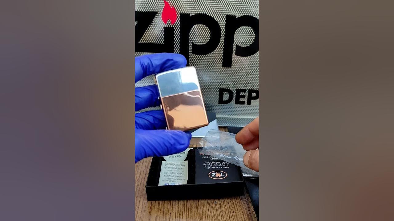 🔥!!! UNBOXING !!!🔥 ZIPPO Bimetal Lighter PREPRODUCTION MODEL COPPER/STERLING 2023 YouTube