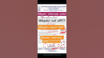 Wbpdcl interview date?#wbpdclcutoff#wbpdclinterviewdate#wbpdclMeritlist#wbpdclcutoff#interviewcutoff