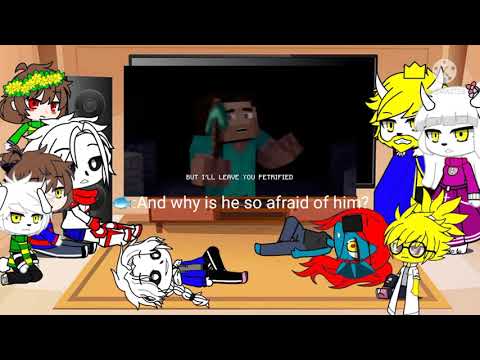 Undertale react to 💥Creeper rap💥
