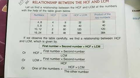 Class 5 Mathematics//Relationship between HCF and LCM//Chapter 3