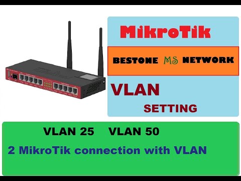 10. Mikrotik VLAN setting | 2 mikrotik connect with Vlan