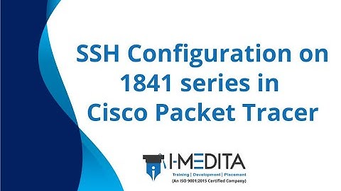 SSH Configuration on 1841 series in Cisco Packet Tracer