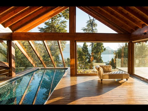 Video: Casa de vacaciones con impresionantes vistas al lago en Chile