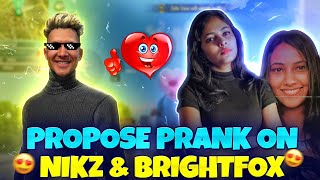 Brightfox നേയും Nikhitha Nikz നേയും Propose ചെയ്തപ്പോൾ 😍