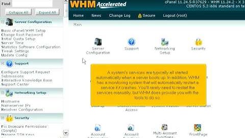 An overview of the important services that keep your WHM server running
