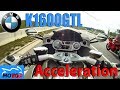 BMW K1600GTL - ACCELERATION and TOPSPEED on German Autobahn