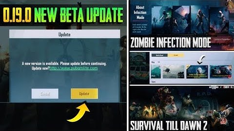 Pubg Mobile Lite 0.19.0 New Beta Update || New Zombie infection Mode GamePlay || Trailer Leak