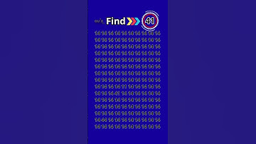 Eye Test Challenge: Can You Find the 41? #quizmeplztv #quiztime #quiz