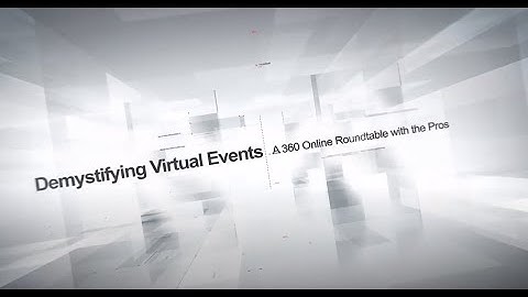 Demystifying Virtual Events